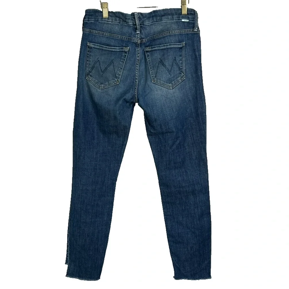 Mother Women's Size 27 The Looker Ankle Step Fray Jeans Can’t Leave It Alone